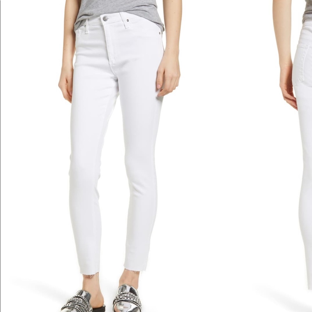AG Farrah HighWaist Skinny White Jeans Size 29 NWT